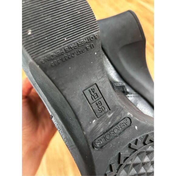 Aerosoles black booties heels size 6.5 - Picture 5 of 6